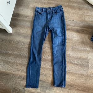 Levis high rise skinny jeans